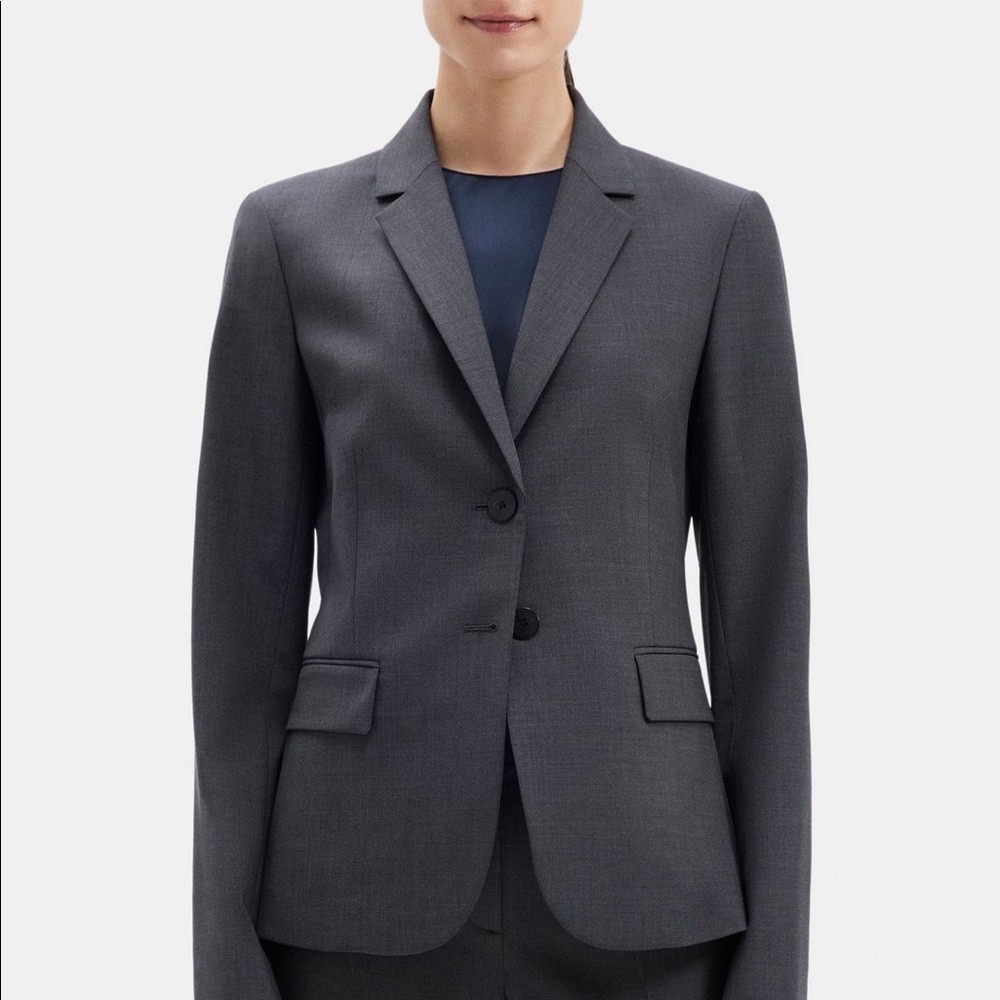 NWT Theory Blazer - Charcoal Melange